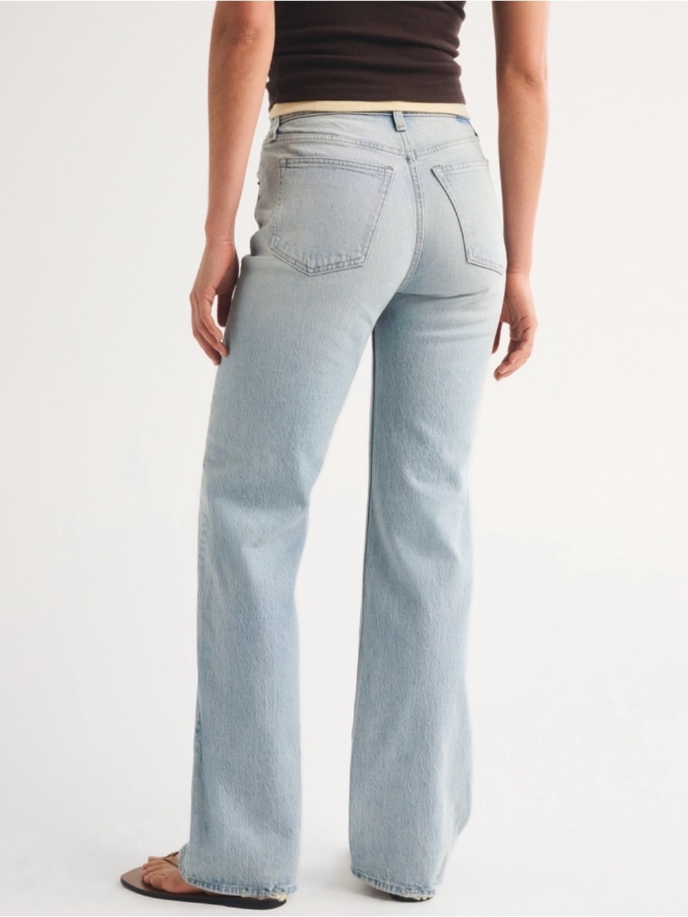 Abercrombie & Fitch Curve Love 90s High Rise Jeans Size Long